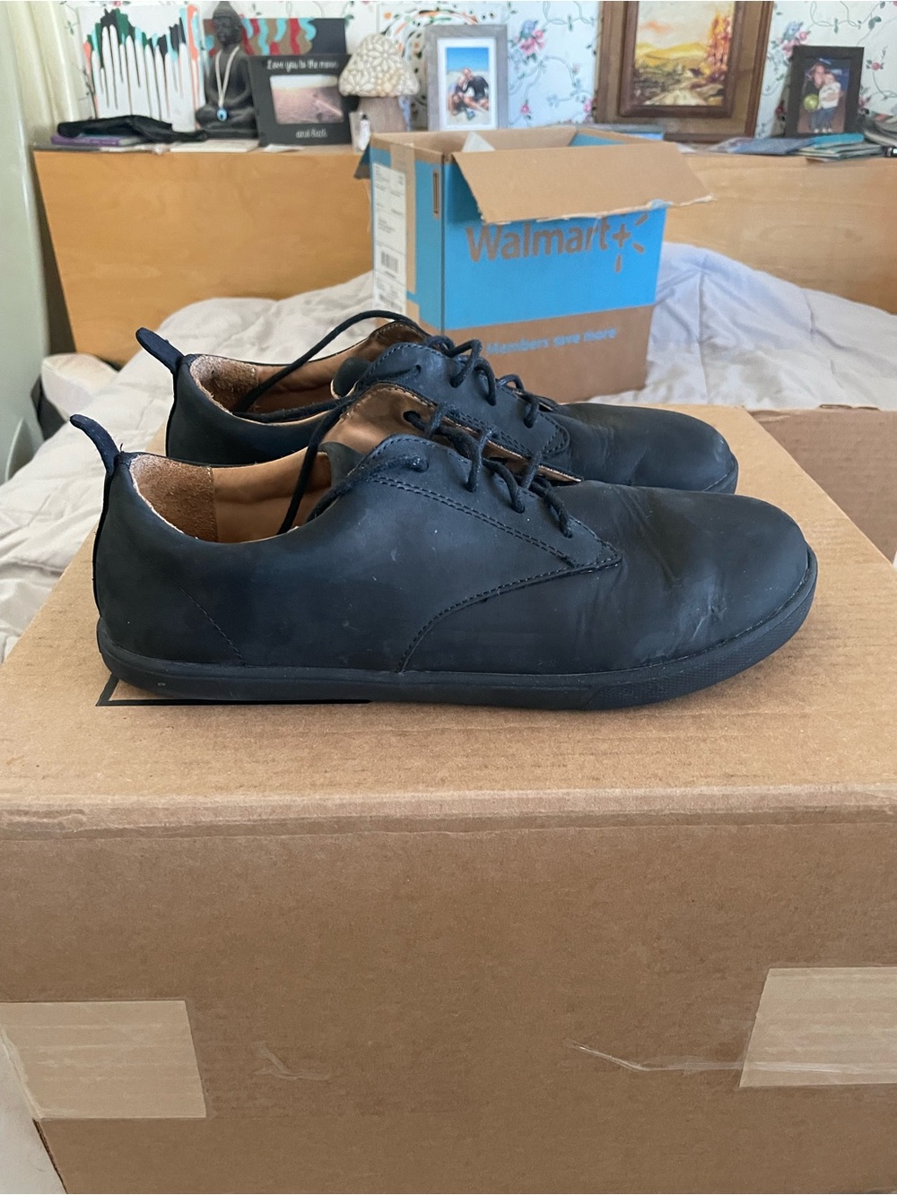 Xero Shoes Mens Glenn Barefoot Dress Shoes Size 10.5 Black